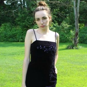 Dark Purple Velour Dress